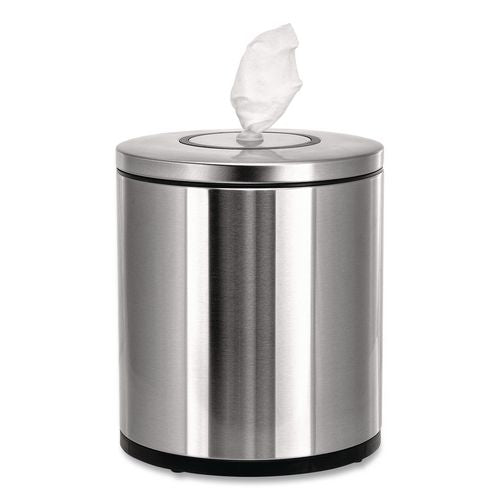 Stainless Steel Tabletop Wipes Dispenser, 10 X 10 X 11.75, Brushed Stainless Steel
