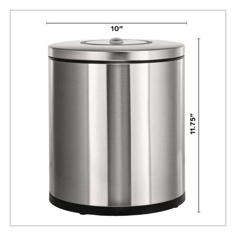 Stainless Steel Tabletop Wipes Dispenser, 10 X 10 X 11.75, Brushed Stainless Steel