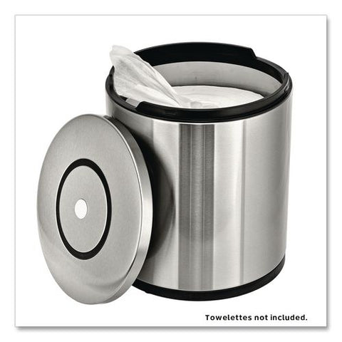 Stainless Steel Tabletop Wipes Dispenser, 10 X 10 X 11.75, Brushed Stainless Steel