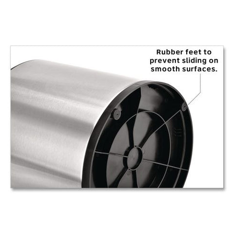 Stainless Steel Tabletop Wipes Dispenser, 10 X 10 X 11.75, Brushed Stainless Steel