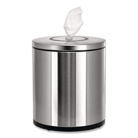 Stainless Steel Tabletop Wipes Dispenser, 10 X 10 X 11.75, Brushed Stainless Steel