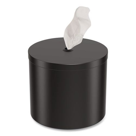 Stainless Steel Wall Mount Wet Wipe Dispenser, 9.7" X 9.7" X 9.8", Black