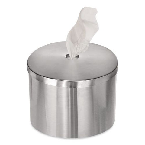 Stainless Steel Wall Mount Wet Wipe Dispenser, 11" X 11" X 10", Brushed Stainless Steel