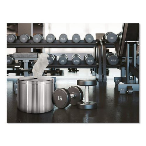 Stainless Steel Wall Mount Wet Wipe Dispenser, 11" X 11" X 10", Brushed Stainless Steel