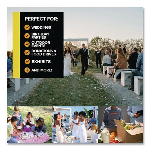 40 Gallon Corrugated Cardboard Trash Can And Recycling Container, White, 10/carton