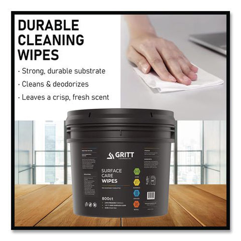 Surface Care Wipes, 1-ply, 6 X 8, Fresh Scent, White, 800/bucket, 4 Buckets/carton