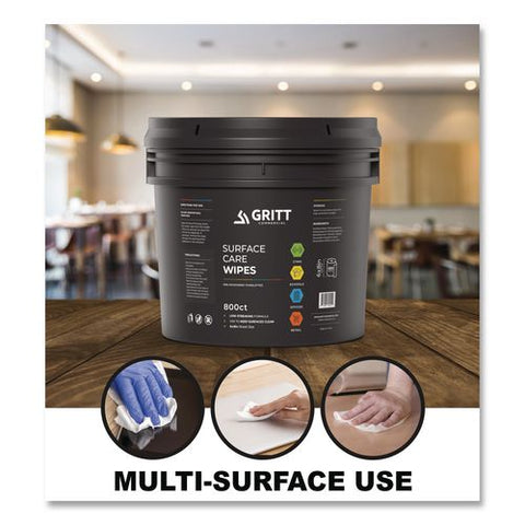 Surface Care Wipes, 1-ply, 6 X 8, Fresh Scent, White, 800 Wipes/bucket