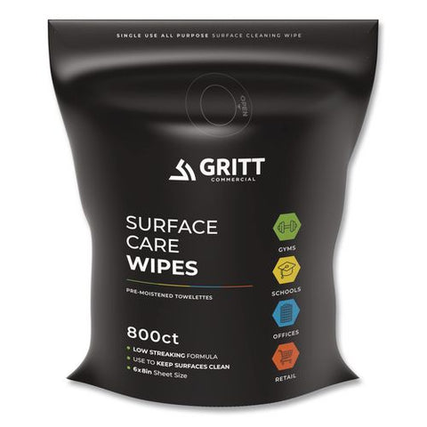 Surface Care Wipes, 1-ply, 6 X 8, Fresh Scent, White, 800 Wipes