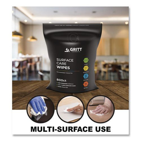 Surface Care Wipes, 1-ply, 6 X 8, Fresh, White, 800/pack, 4 Packs/carton