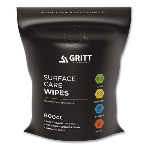Surface Care Wipes, 1-ply, 6 X 8, Fresh, White, 800/pack, 4 Packs/carton