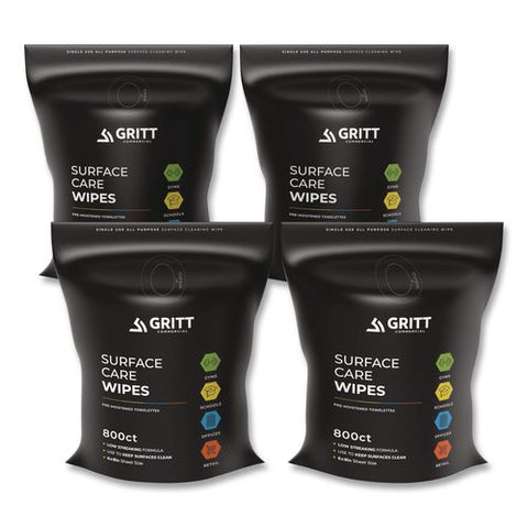 Surface Care Wipes, 1-ply, 6 X 8, Fresh, White, 800/pack, 4 Packs/carton