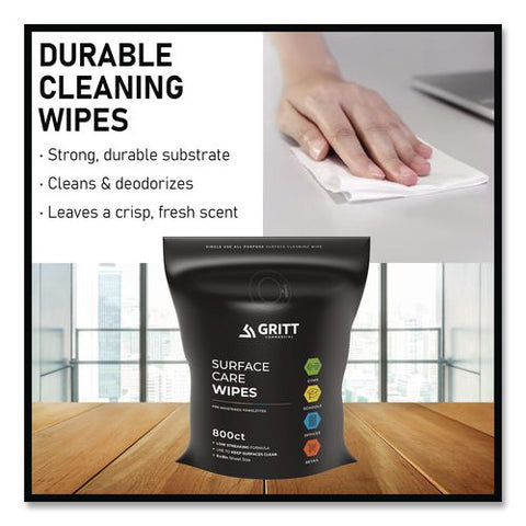 Surface Care Wipes, 1-ply, 6 X 8, Fresh, White, 800/pack, 4 Packs/carton