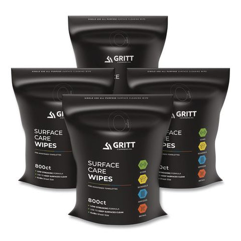 Surface Care Wipes, 1-ply, 6 X 8, Fresh, White, 800/pack, 4 Packs/carton