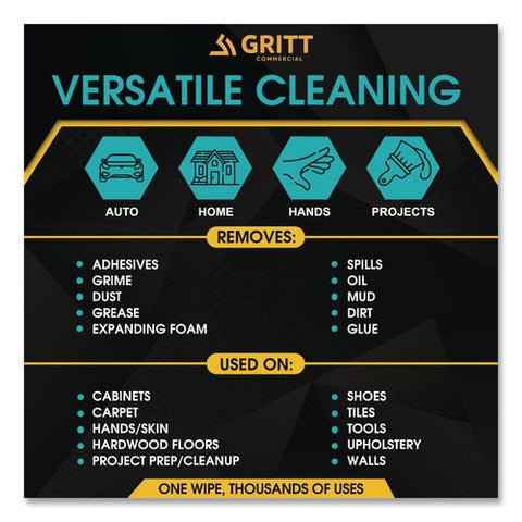 Heavy-duty Cleaning Wipes, 10 X 12, Citrus, White, 300/bucket