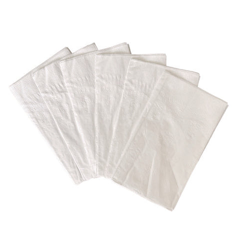 Dinner Napkins, 2-ply, 14.5"w X 16.5"d, White, 150/pack, 20 Packs/carton