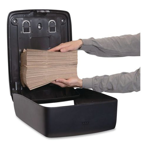 Folded Towel Dispenser, 11.96 X 5.21 X 16.08, Black