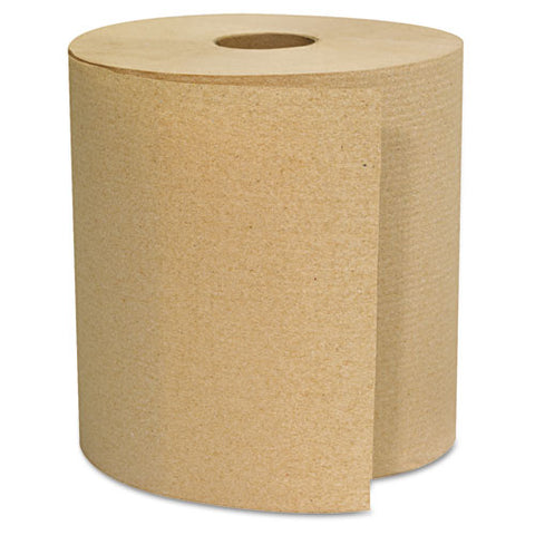 Hardwound Towels, 1-ply, 800 Ft, Brown, 6 Rolls/carton