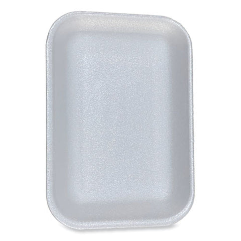 Meat Trays, #2, 8.5 X 6.03 X 1.11, White, Foam, 500/carton