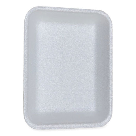 Meat Trays, #3p, 8.7 X 6.6 X 1.1, White, 400/carton