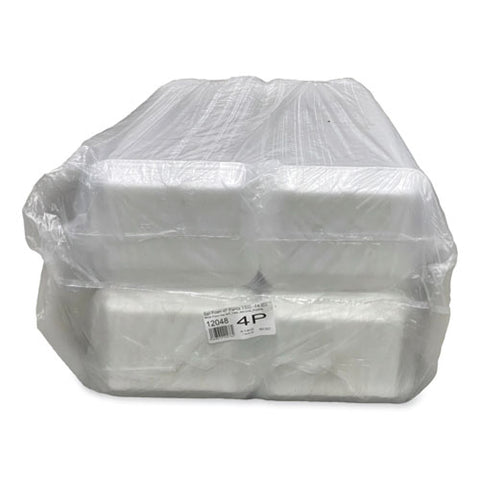 Meat Trays, #4p, 9.5 X 7.19 X 1.2, White, 500/carton