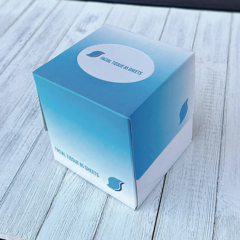 Facial Tissue Cube Box, 2-ply, White, 85 Sheets/box, 36 Boxes/carton