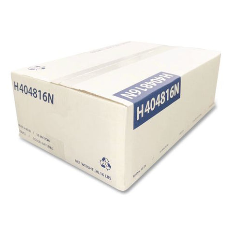 Waste Can Liners, 45 Gal, 16 Mic, 40" X 48", Natural, 200/carton