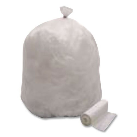 High Density Can Liners, 33 Gal, 16 Mic, 33" X 40", Natural, 250/carton