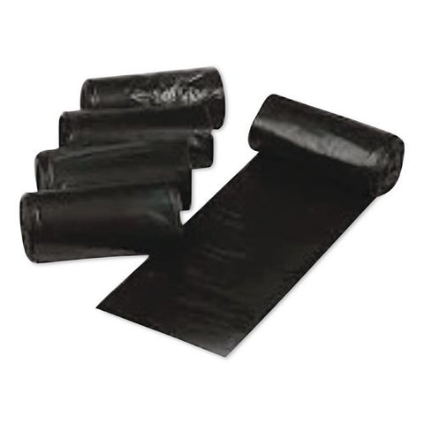 Low Density Can Liners, 45 Gal, 1.1 Mil, 40" X 46", Black, Interleaved Roll, 20 Bags/roll, 5 Rolls/carton