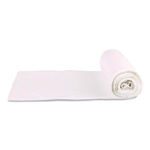 Low Density Can Liners, 16 Gal, 0.5 Mil, 24 X 32, White, Coreless Roll, 50 Bags/roll, 10 Rolls/carton