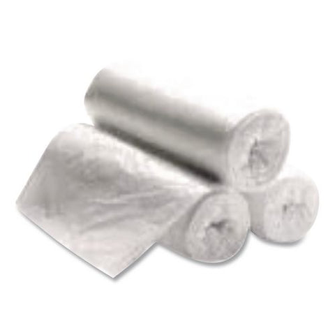 High Density Can Liners, 16 Gal, 8 Mic, 24" X 31", Natural, Interleaved Roll, 50 Bags/roll, 20 Rolls/carton
