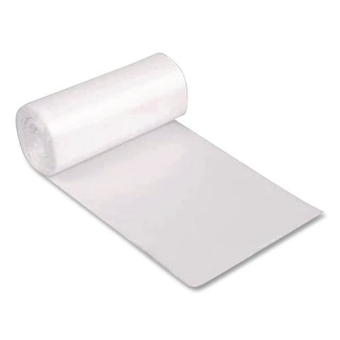 High Density Can Liners, 30 Gal, 10 Mic, 30" X 36", Natural, Interleaved Roll, 50 Bags/roll, 10 Rolls/carton
