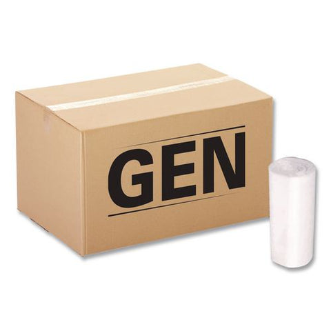 High Density Can Liners, 30 Gal, 10 Mic, 30" X 36", Natural, Interleaved Roll, 50 Bags/roll, 10 Rolls/carton