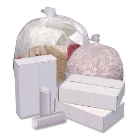 High Density Can Liners, 33 Gal, 16 Mic, 33" X 39", Natural, Interleaved Roll, 500/carton