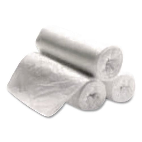 High Density Can Liners, 33 Gal, 16 Mic, 33" X 39", Natural, Interleaved Roll, 500/carton