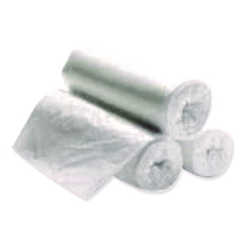 High Density Can Liners, 60 Gal, 14 Mic, 38" X 58", Natural, Interleaved Roll, 25 Bags/roll, 8 Rolls/carton