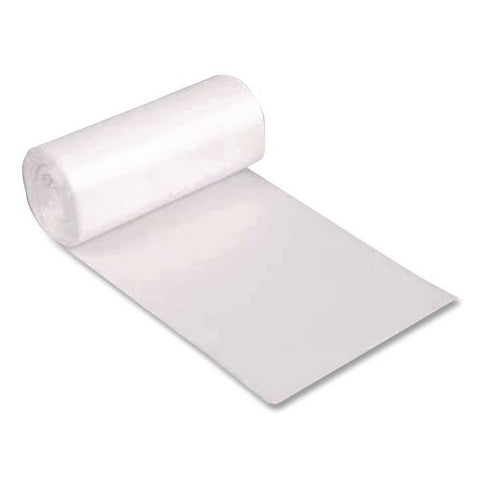 High Density Can Liners, 56 Gal, 14 Mic, 43" X 46", Natural, Interleaved Roll, 25 Bags/roll, 8 Rolls/carton