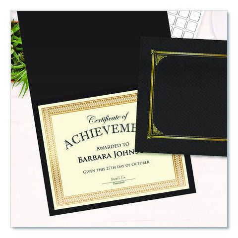 Award Certificates, 8.5 X 11, Ivory With Traditional Gold Border, 100/pack