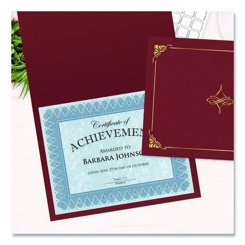 Certificate/document Cover, 8.75 X 11.25, Red, 5/pack