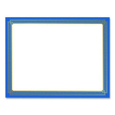 Tree Free Award Certificates, 8.5 X 11, White With Elegant Blue/gold Border, 15/pack