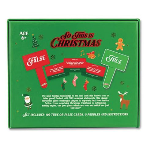 So This Is Christmas True Or False Game, 2 Or More Players