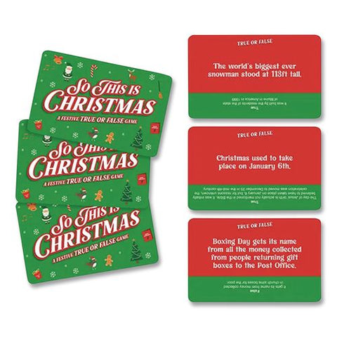 So This Is Christmas True Or False Game, 2 Or More Players
