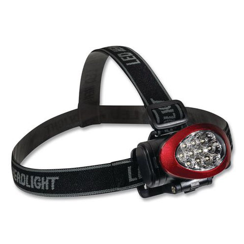 Led Headlights, 3 Aaa Batteries (included), Red
