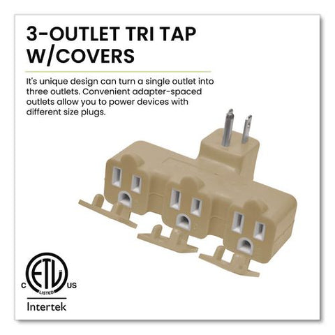 3 Outlet Right Angle Wall Tap, Beige