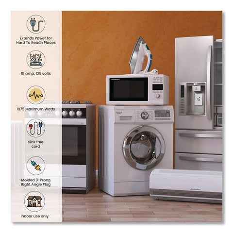 Appliance Cords, 20 Ft, 15 A, Beige