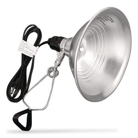 Clamp Lights, E26 Bulb, 7 X 8.5 X 8.5, Gray