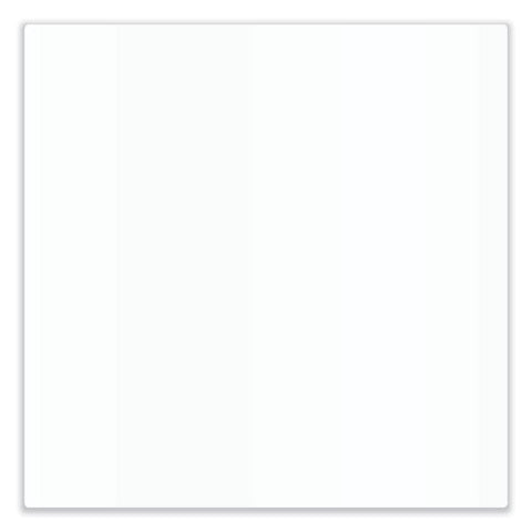 Aria Low Profile Magnetic Glass Whiteboard, 48" X 36", White Surface