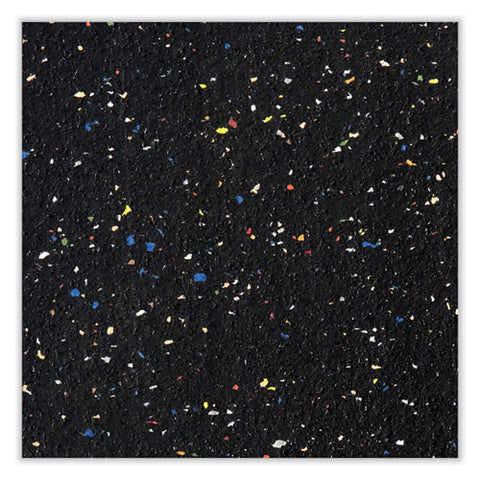 Aluminum-frame Recycled Rubber Bulletin Boards, 60.5" X 36.5", Confetti Surface, Satin Aluminum Frame