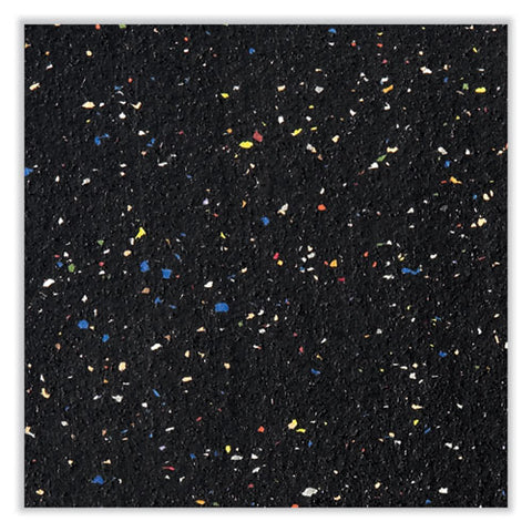 Aluminum-frame Recycled Rubber Bulletin Boards, 96.5" X 48.5", Confetti Surface, Satin Aluminum Frame