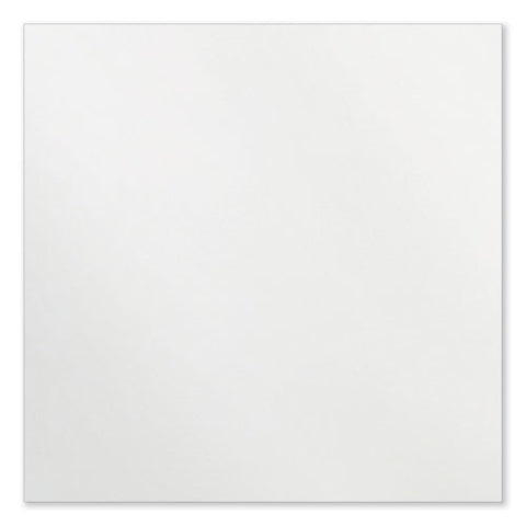 Coda Low Profile Circular Non-magnetic Glassboard, 24" X 24", White Surface