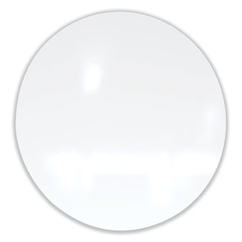 Coda Low Profile Circular Non-magnetic Glassboard, 36" X 36", White Surface